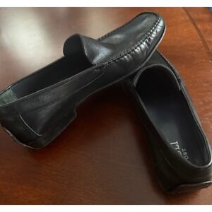 BRUNO MAGLI SPORT BLACK SLIP ON LOAFERS DRIVING SHOES Men's size 10.5 M